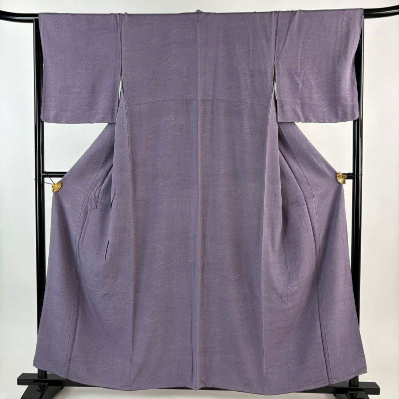 正絹　江戸小紋　紫系　トールサイズ　身幅広め　袷 正絹 江戸小紋 紫系 トールサイズ 身幅広め 袷 正絹 江戸小紋 紫系