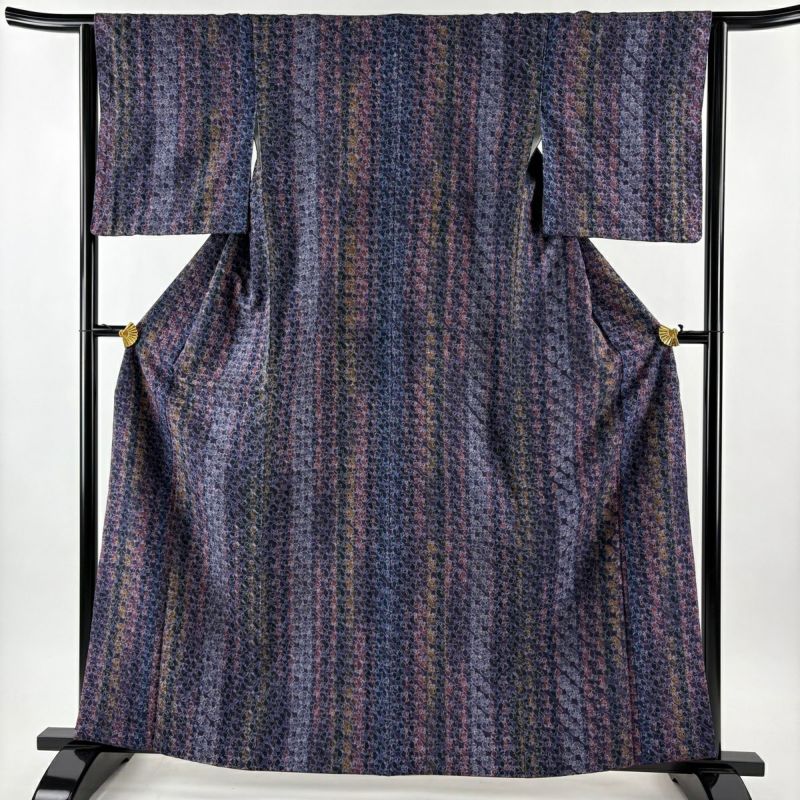 ★専用★小紋 総絞り 多色 吉祥柄 身丈160.5cm 裄丈70cm 袷 お洒落 ☆専用☆小紋 総絞り 多色 吉祥柄 身丈160.5cm 裄丈70cm