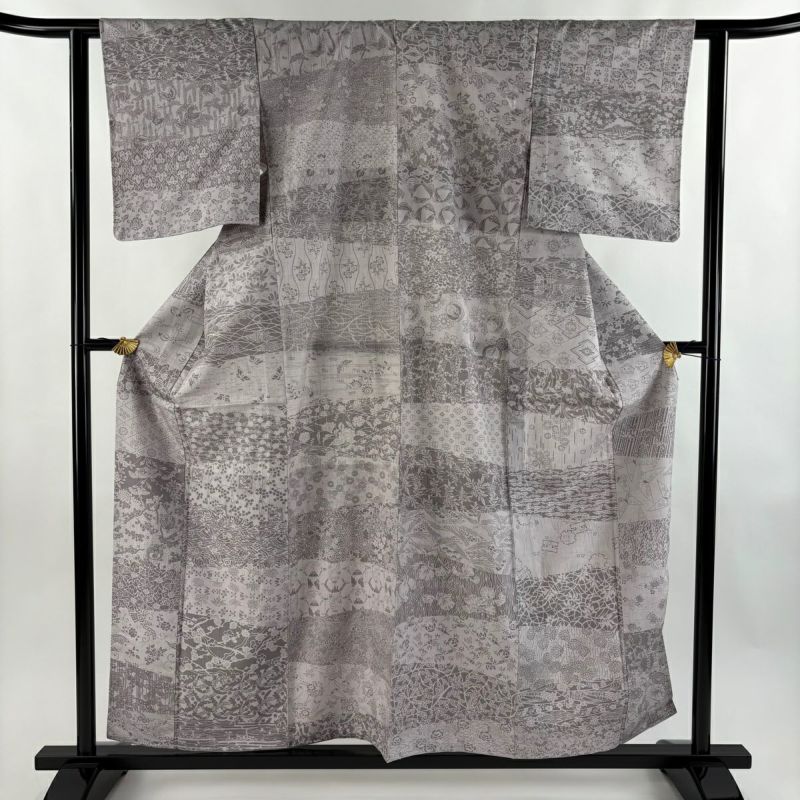 小紋　夏用　絽　菊花　松竹梅　牡丹　七宝　亀甲　桔梗　着物　074a d 小紋 夏用 絽 菊花 松竹梅 牡丹 七宝 亀甲 桔梗 着物 074a d