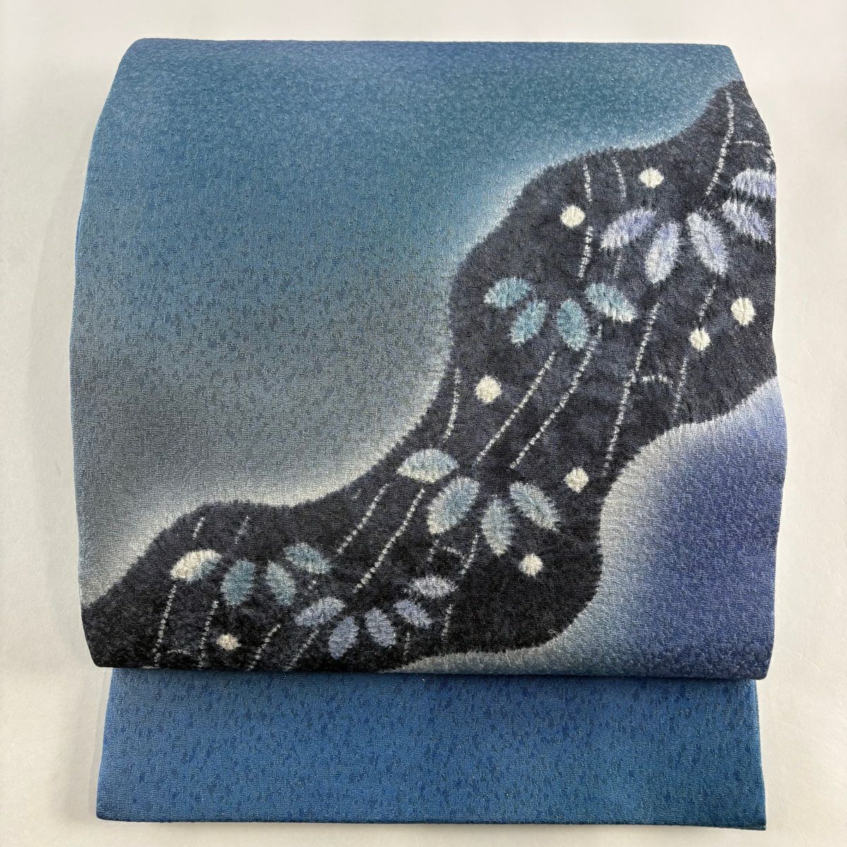 袋帯　金糸　銀糸　訪問着　蝶　美品 最終値引き】 70%OFF 名古屋帯 美品 優品 蝶 葉柄 金銀糸 箔