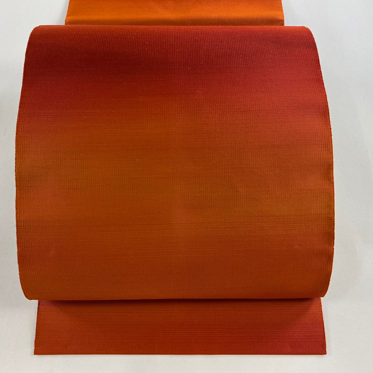 美品】 名古屋帯 優品 八寸名古屋帯 松葉仕立て オレンジ 正絹｜中古