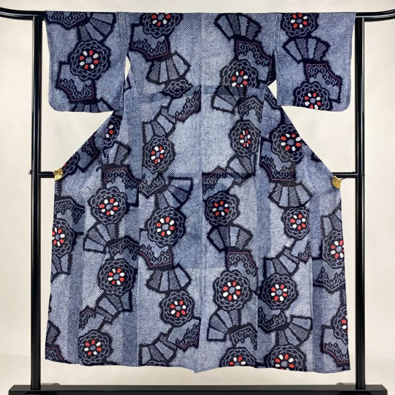 192逸品 大正浪漫【振り袖9点フルセット】濃紺紫✿すみれ