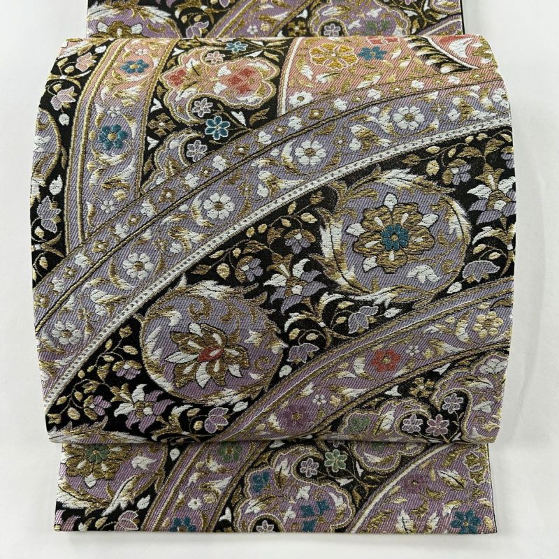 超美品】袋帯六通細密織宝相華キラキラ