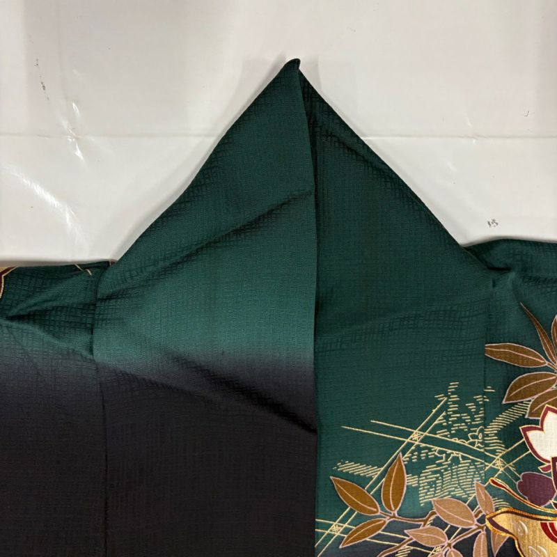 楽天市場】【振袖 レンタル】 結婚式 結納R674 正絹 深緑 熨斗に