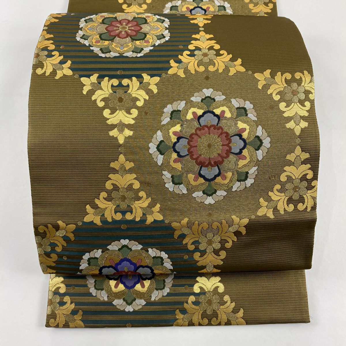 K*i様 【三花】美品　斉藤三才　袋帯　箔　リサイクル　リユース 管理ka1 三花】美品 斉藤三才 袋帯 箔 リサイクル リユース 管理ka1