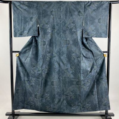 c*a様 大島紬着物 つむぎ 大島紬」大島袷 正絹 緯双絣 紬 袷 美品 大島紬着物 身丈