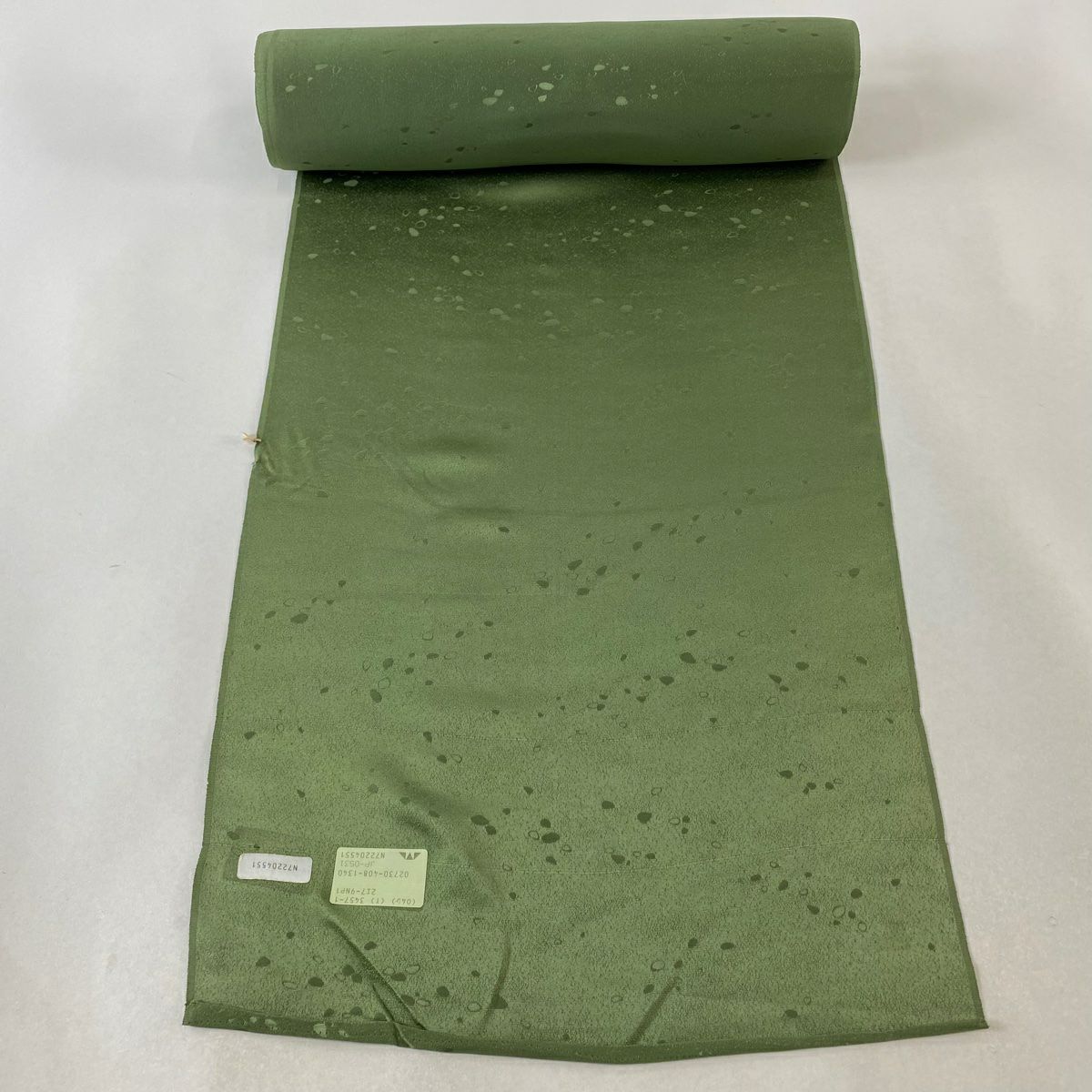 反物 秀品 色無地 地紋 薄茶色 正絹｜中古・古着・リサイクル