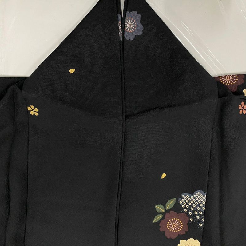 銀座【C-2641】（L）伝統工芸士 服部光擴監修 江戸小紋 黒色 角