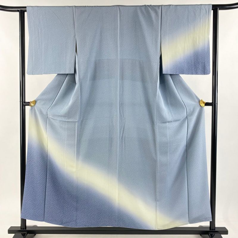 大幅値下げ 長襦袢 作家物 ペールブルーグリーンからパープルへ