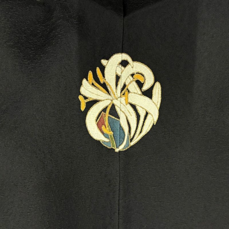 美品】 付下げ 身丈161cm 裄丈67cm M 袷 草野一騎 落款あり 鳥 葉と実