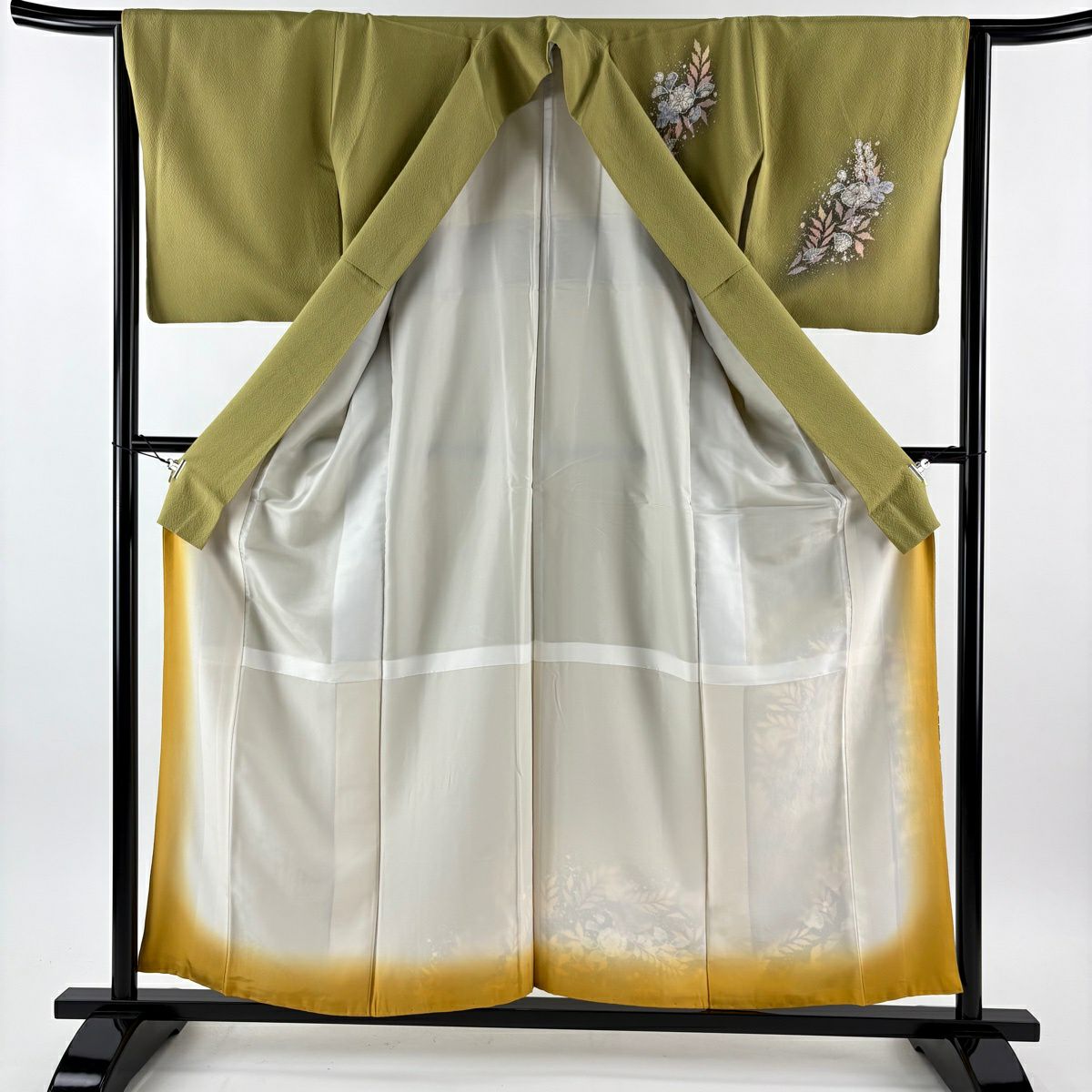 美品】 付下げ 身丈157cm 裄丈64.5cm M 袷 翠山工房 やまと 落款あり