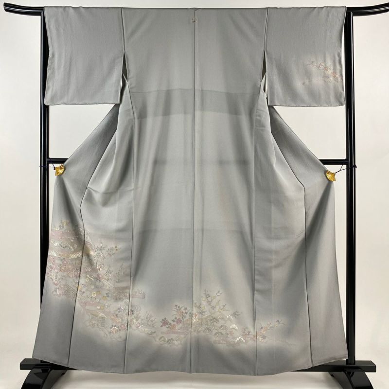 裄69 身丈164 袖49 紬 hioromichi nakano 裄長 花 着物・浴衣