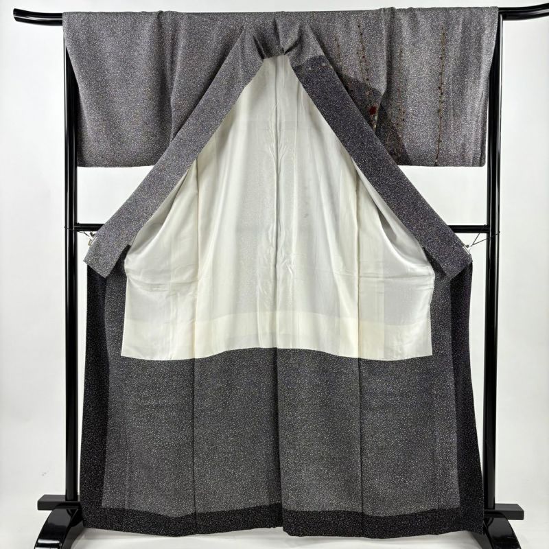 美品】 訪問着 身丈166cm 裄丈67cm M 袷 川村久太郎 落款あり 枝梅