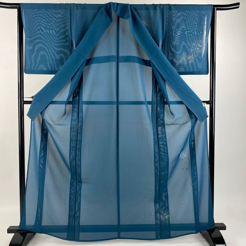 薄紫色白夜の華宴柄 絹 身丈約158㎝裄約65㎝ 超極上品超美品
