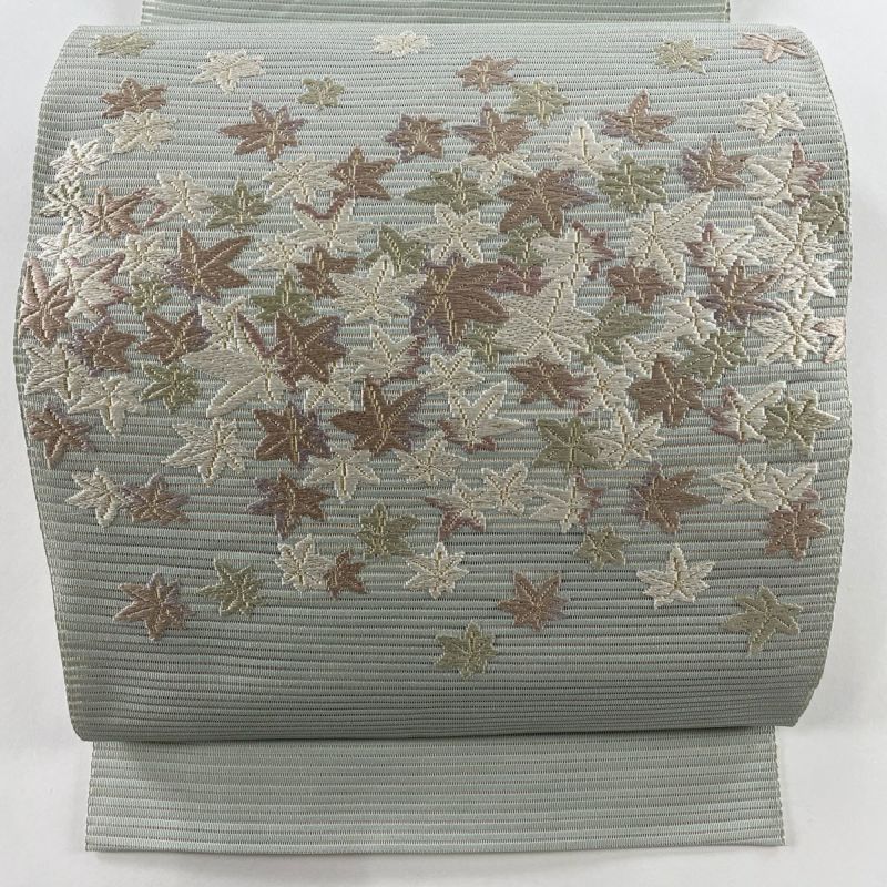 未着用　名古屋帯　松葉仕立て　金糸　観世水　グリーン　着物　045a d pngy479.jpg