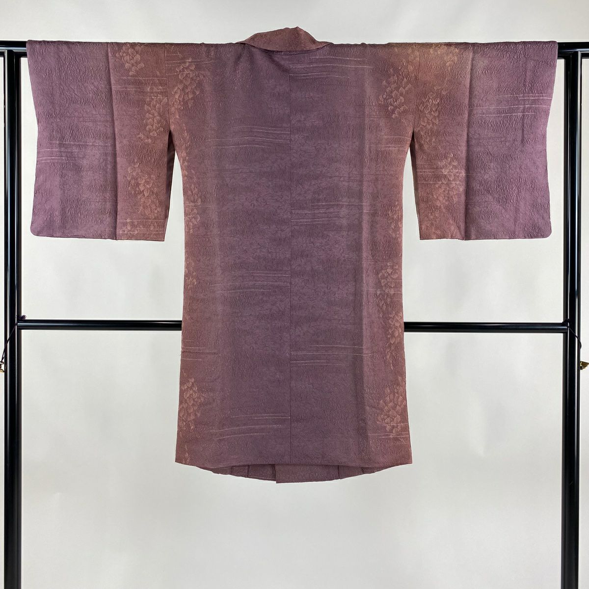 道行 身丈120cm 裄丈64cm M 和装コート 千代田衿 リバーシブル 市松  