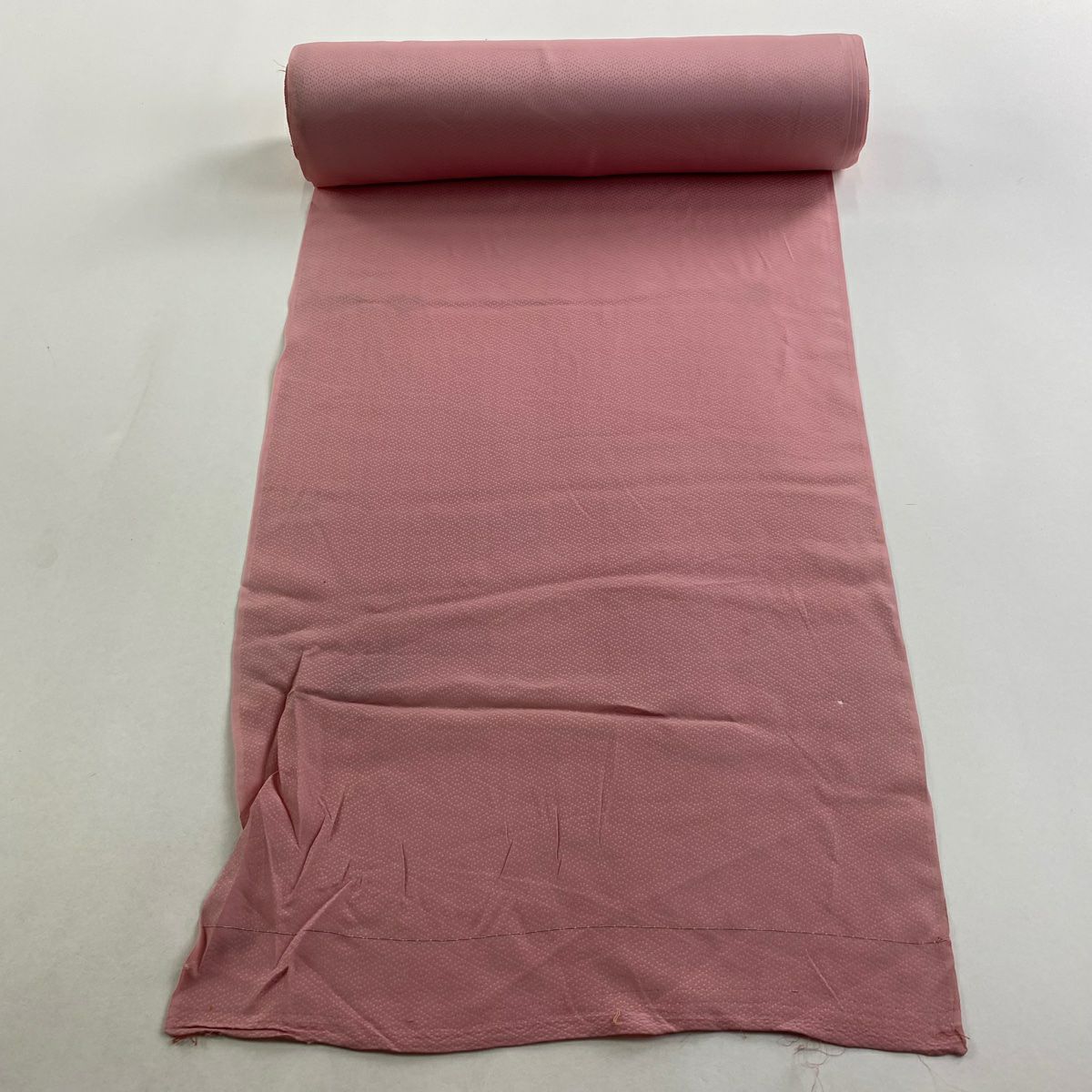 反物 秀品 色無地 堅牢染 ピンクベージュ 正絹｜中古・古着