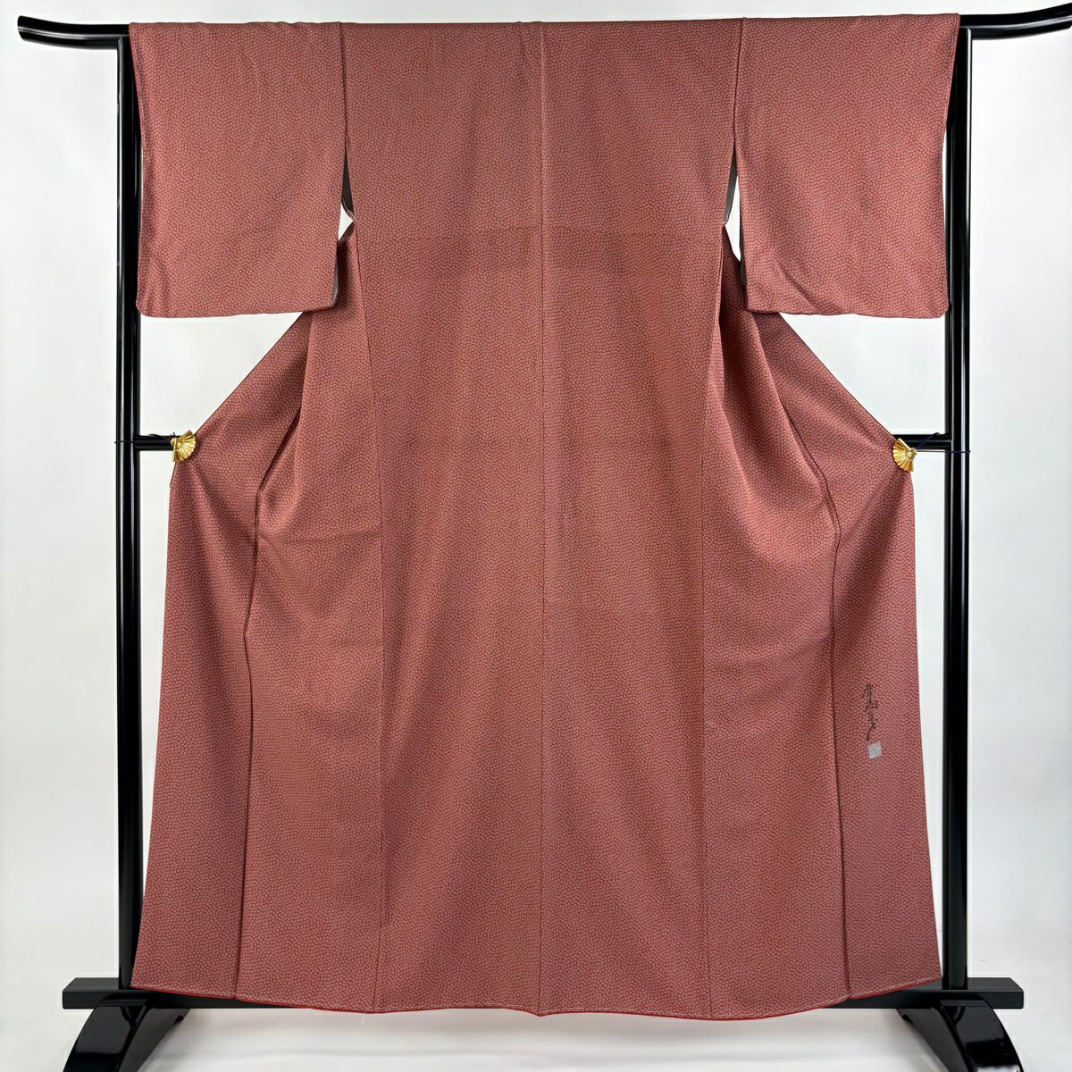 美品】 付下げ 身丈163cm 裄丈68.5cm L 袷 斉藤三才 やまと 落款あり