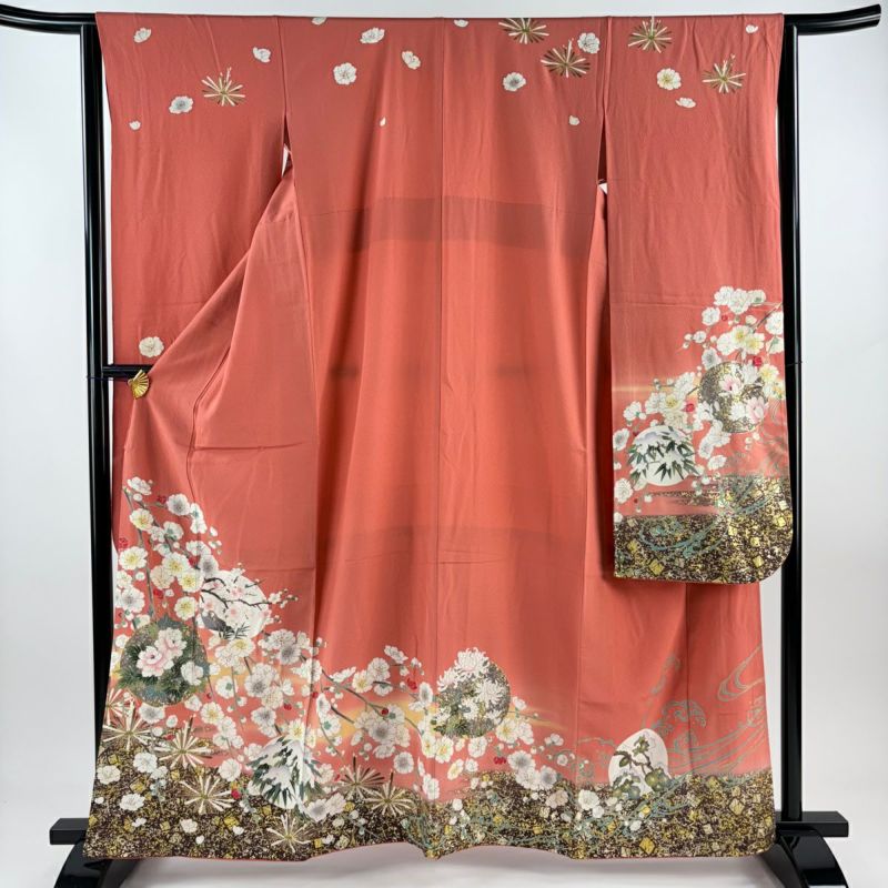 振袖 身丈155cm 豪華 松 ピンク A2802