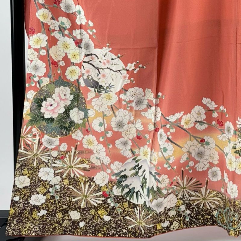 振袖 身丈155cm 豪華 松 ピンク A2802