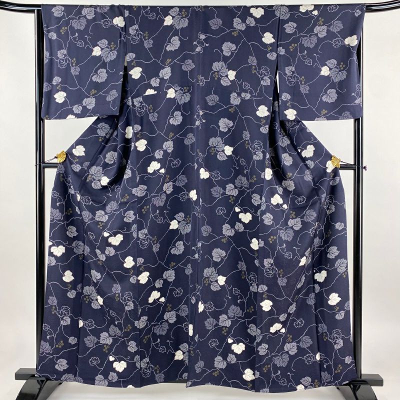 小紋 着物 未使用 単衣 反端 身丈167cm L ワイド A1045-4 - メルカリ