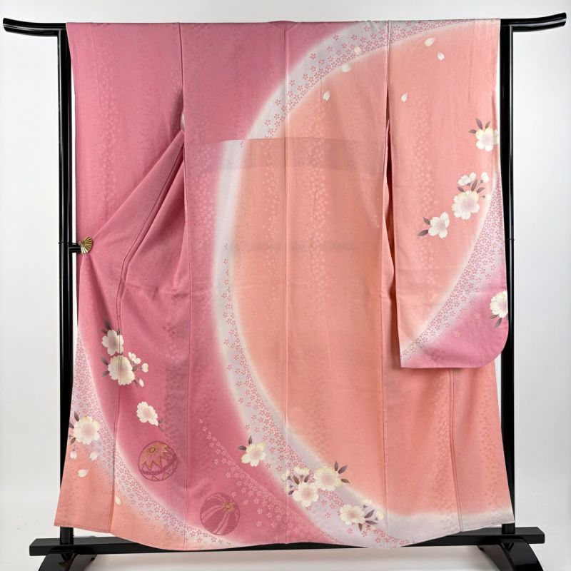 振袖 身丈155cm 豪華 松 ピンク A2802