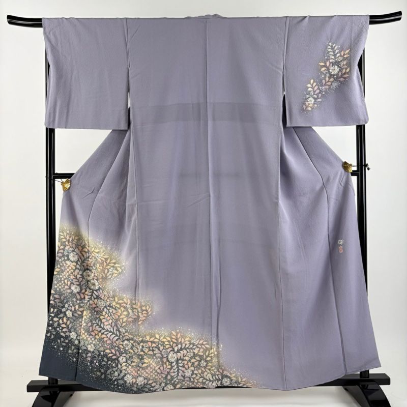 最愛 L 裄丈68cm 身丈158cm 付下げ 袷 落款あり やまと 翠山工房 着物・浴衣
