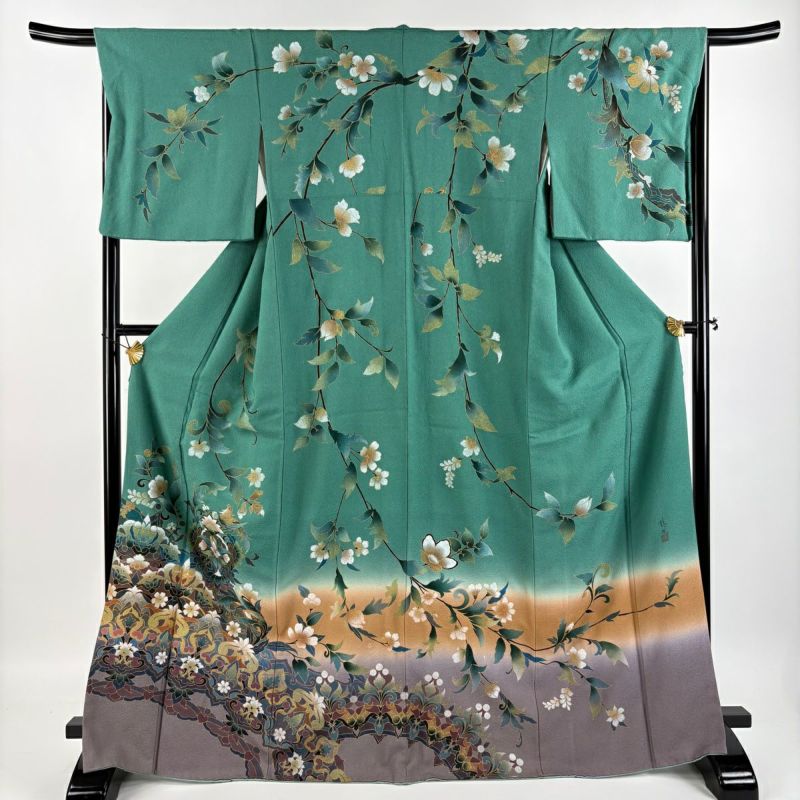 楽天市場】【新古品】 訪問着 袷 着物 山本富男 作家物 汕頭刺繍