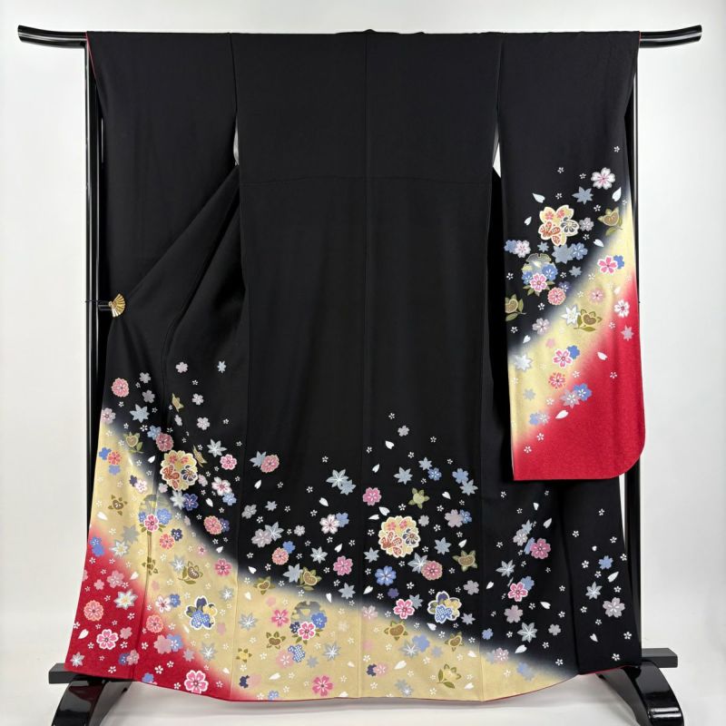 ⚫︎mk-0001 新品 レース振袖 仕立て上がり 身丈167 裄68 9-24