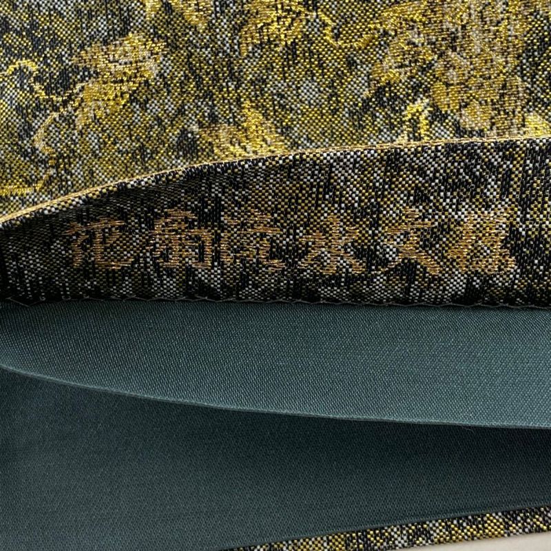 美品 螺鈿 唐織り 華紋 袋帯 金糸 ベージュ187 | kimono Re:和