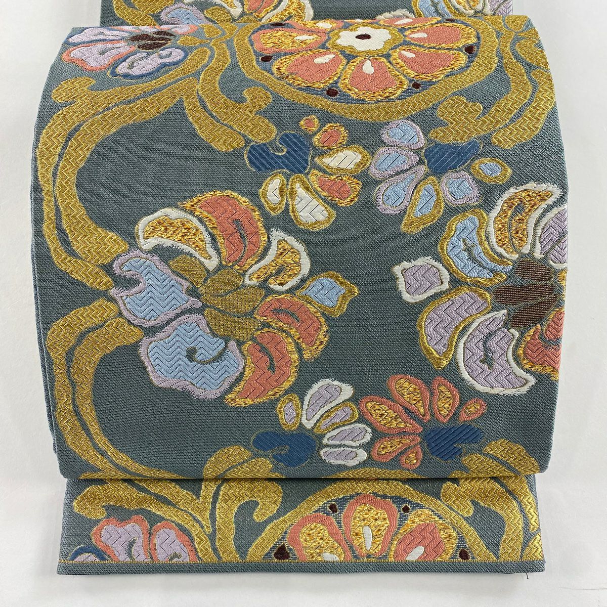 正絹　六通袋帯【大輪菊】No2835 正絹 唐織 袋帯 菊尽くし 六通 - メルカリ