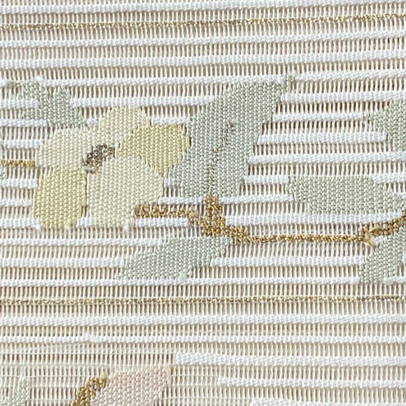 SO-201 袋帯 太鼓柄 金糸 銀糸 稲穂 刺繍 引箔