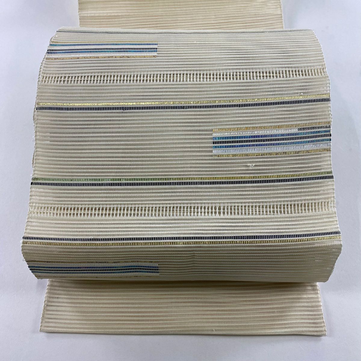 5-267 夏物 夏帯 名古屋帯 八寸 美品 正絹 着物 松葉仕立て 絽