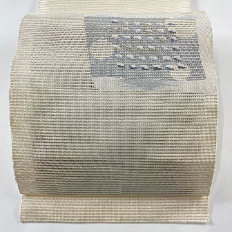 美品逸品 松葉名古屋帯 霞 上質紬 正絹