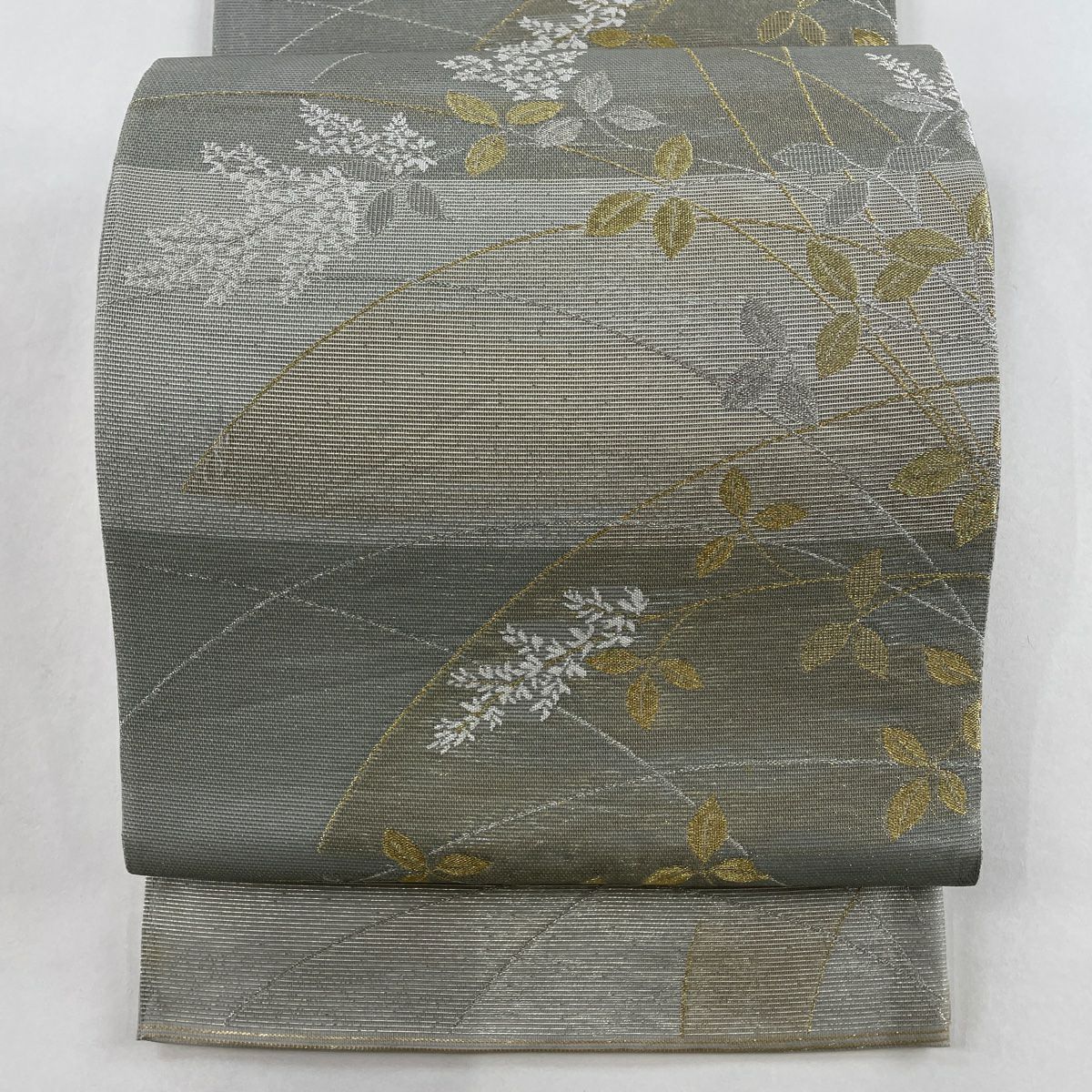 袋帯 美品 秀品 やまと 桜 金銀糸 箔 紫 六通 正絹｜中古・古着