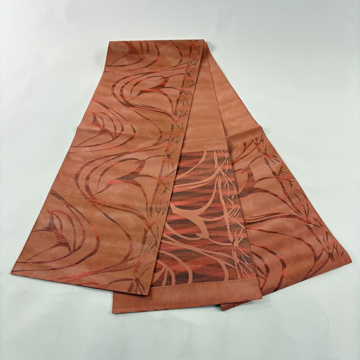 美品】 名古屋帯 優品 八寸名古屋帯 トンネル仕立て 動物 ぼかし