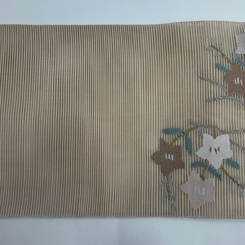 SO-323 袋帯 六通 箔 花丸文 牡丹 桔梗 椿 萩 菊 橘 507my49△袋帯 唐織 立涌 宝相華 梅菊桜牡丹椿桔梗藤撫子 金糸