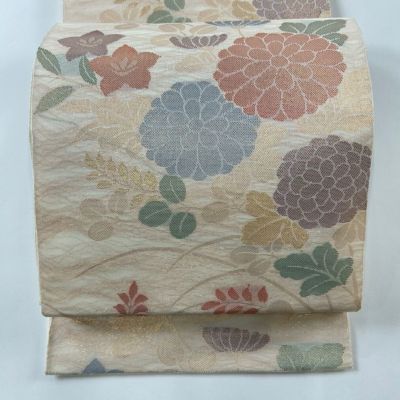 楽天市場】袋帯 美品 秀品 関西仕立て 向かい鳥 華文 金糸 箔 緑