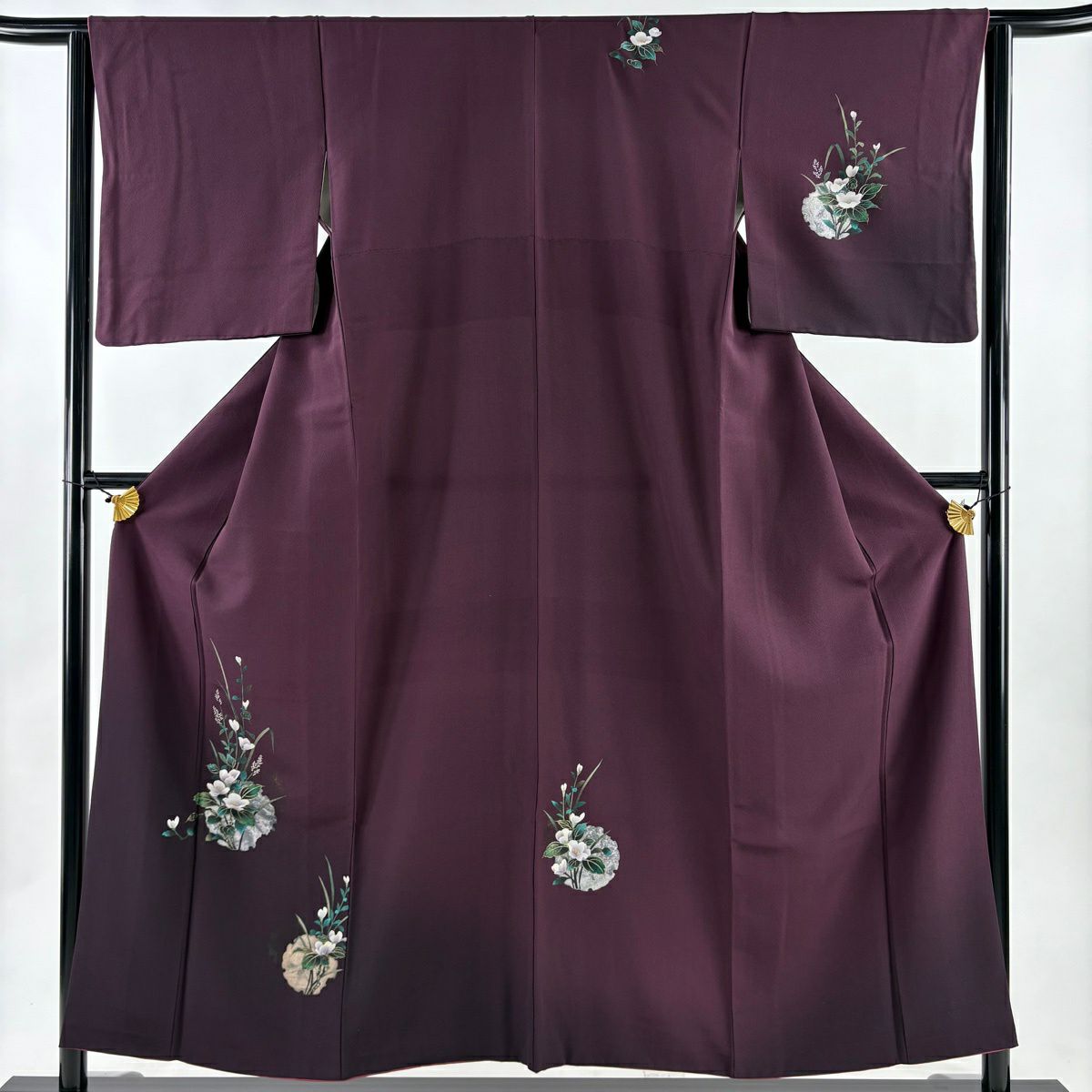 未使用しつけ付き　裄68 パステル系カラーの紬　蝶と花 未使用しつけ付き 裄68 パステル系カラーの紬 蝶と花 楽天市場】【中古