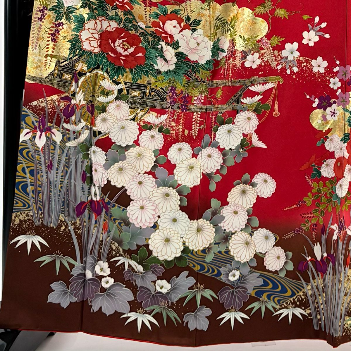 美品】 振袖 身丈162.5cm 裄丈68.5cm L 袷 谷崎潤一郎の世界 落款あり