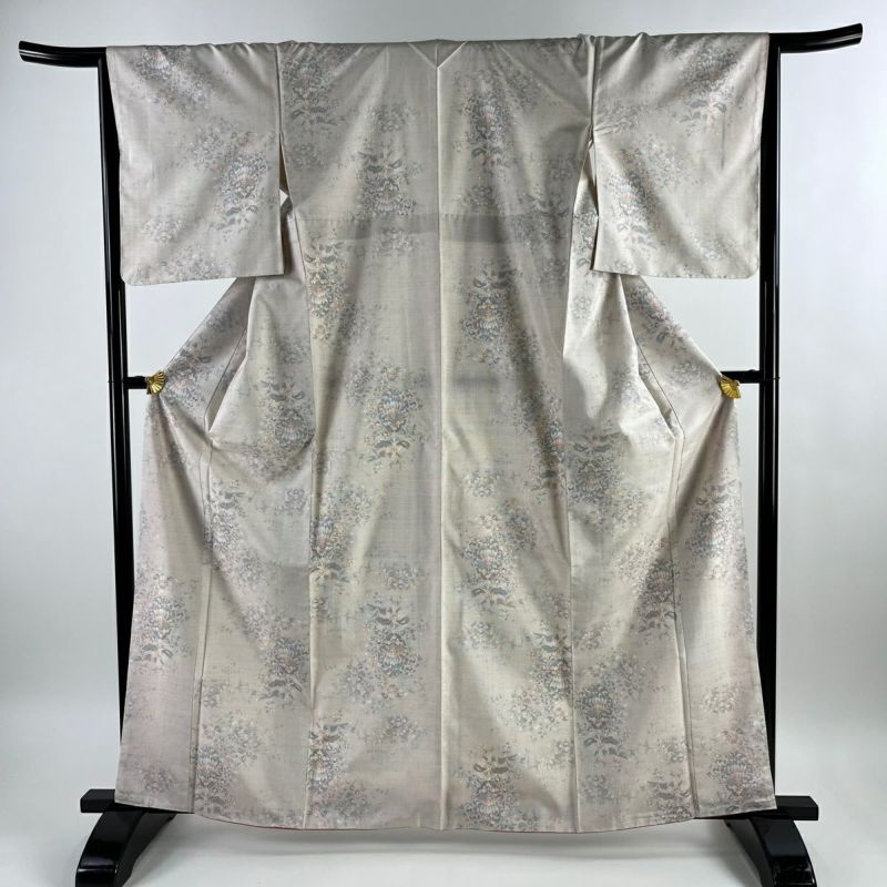 大島紬 身丈165cm 裄丈66.5cm 正絹 美品 名品バイセル帯 - 着物