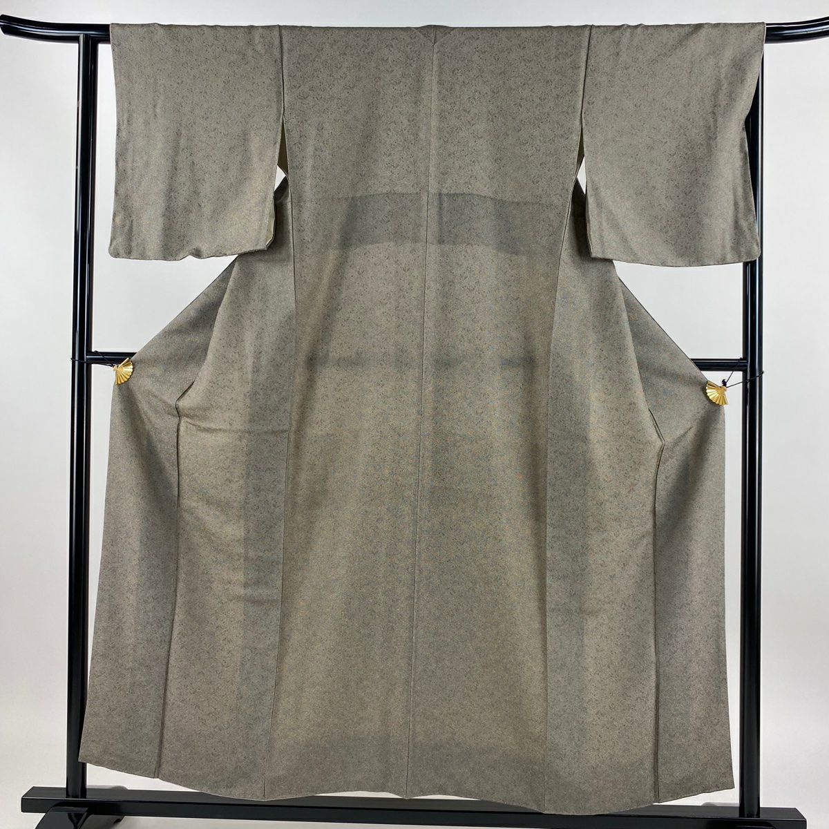 江戸小紋 身丈158.5cm 裄丈66cm M 袷 鮫文様 紫 正絹 名品｜中古