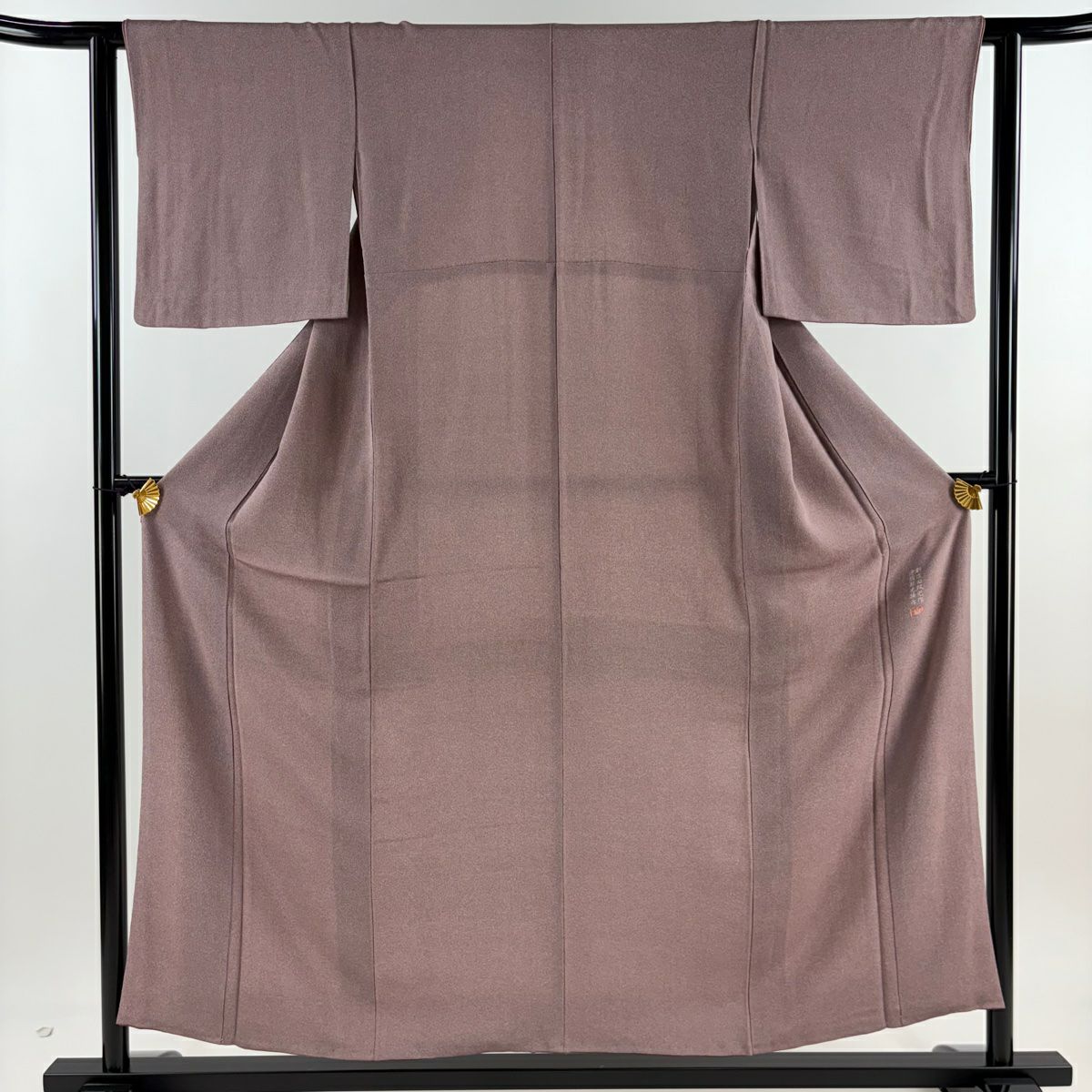 美品】 江戸小紋 身丈153cm 裄丈63cm S 袷 万筋 小豆色 正絹 秀品