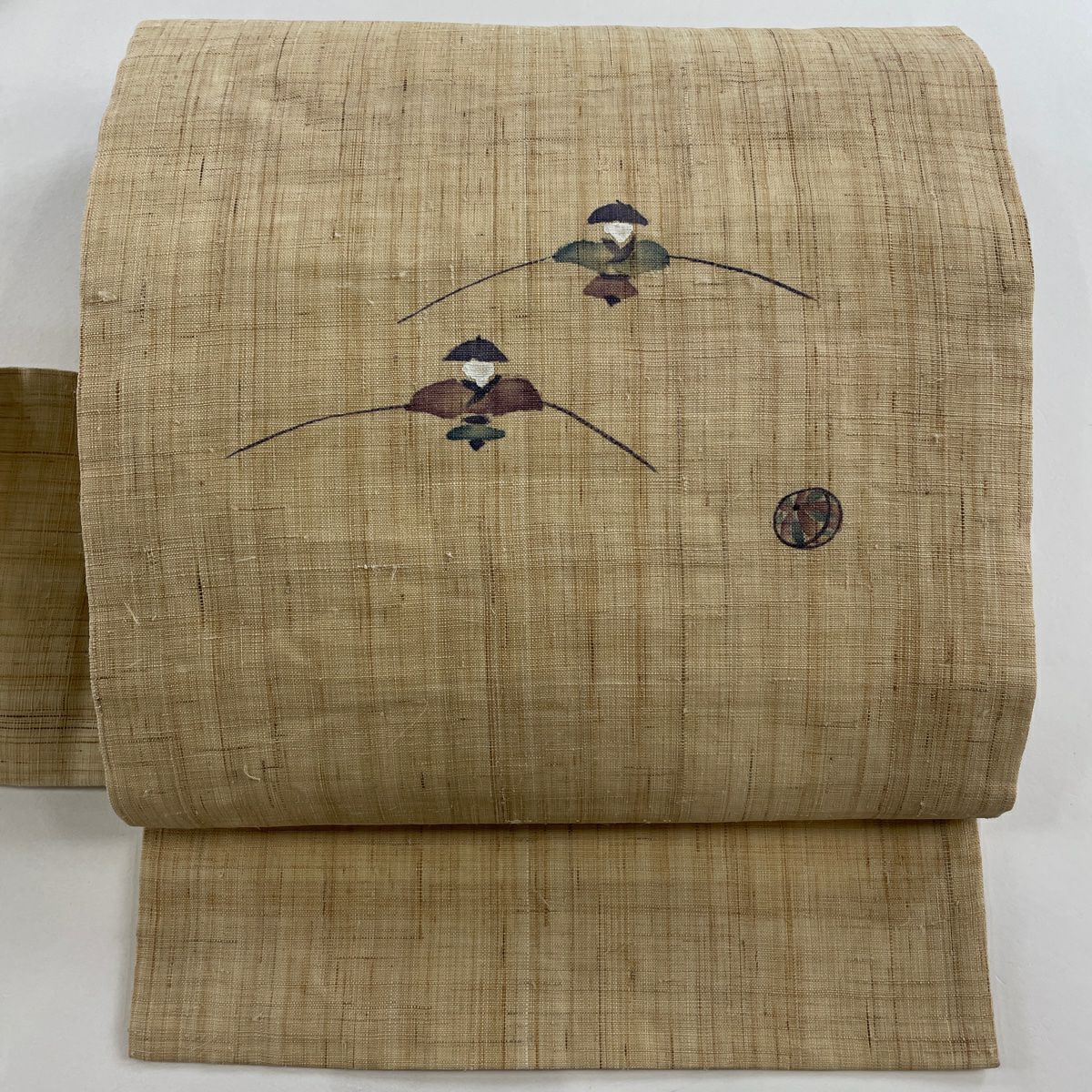 帯1690 ●高級 正絹 夏帯 松葉仕立て 名古屋帯 名古屋帯 名品 夏帯 八寸名古屋帯 松葉仕立て やまと 葉と実 金