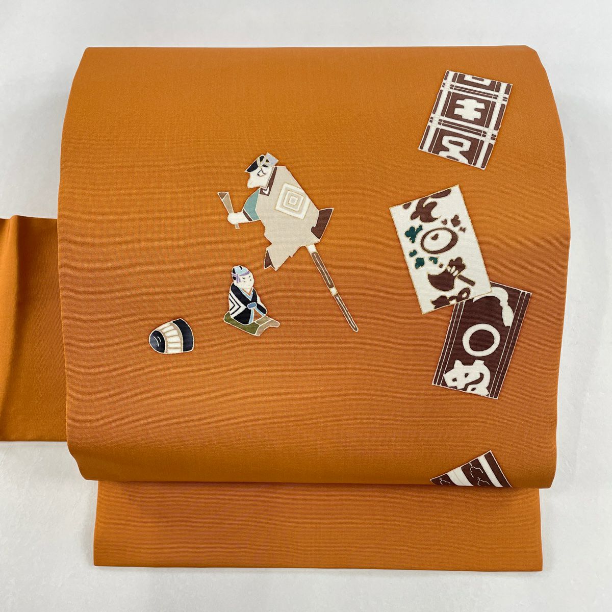 名古屋帯 美品 秀品 夏帯 絽 蛍 葉柄 金彩 薄ピンク 正絹|中古 名古屋帯 美品 秀品 夏帯 絽 蛍 葉柄 金彩 薄ピンク 正絹|中古
