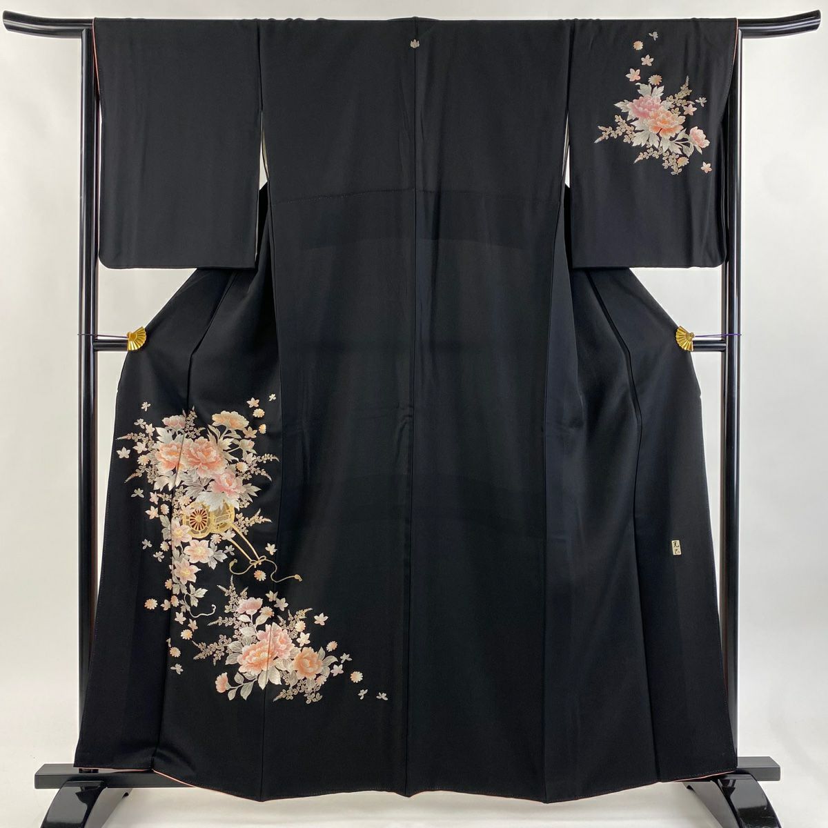 付下げ 身丈163.5cm 裄丈66.5cm M 袷 和田光正 落款あり 桜 桜の花びら