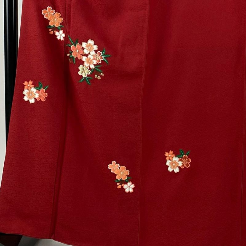 新品 高級 長襦袢 薄桃 ピンク 桜柄 半襟付き 着丈約123cm 付下げ 袷 正絹 桜色 ピンク 金駒刺繍 身丈156.5裄62.5 - メルカリ