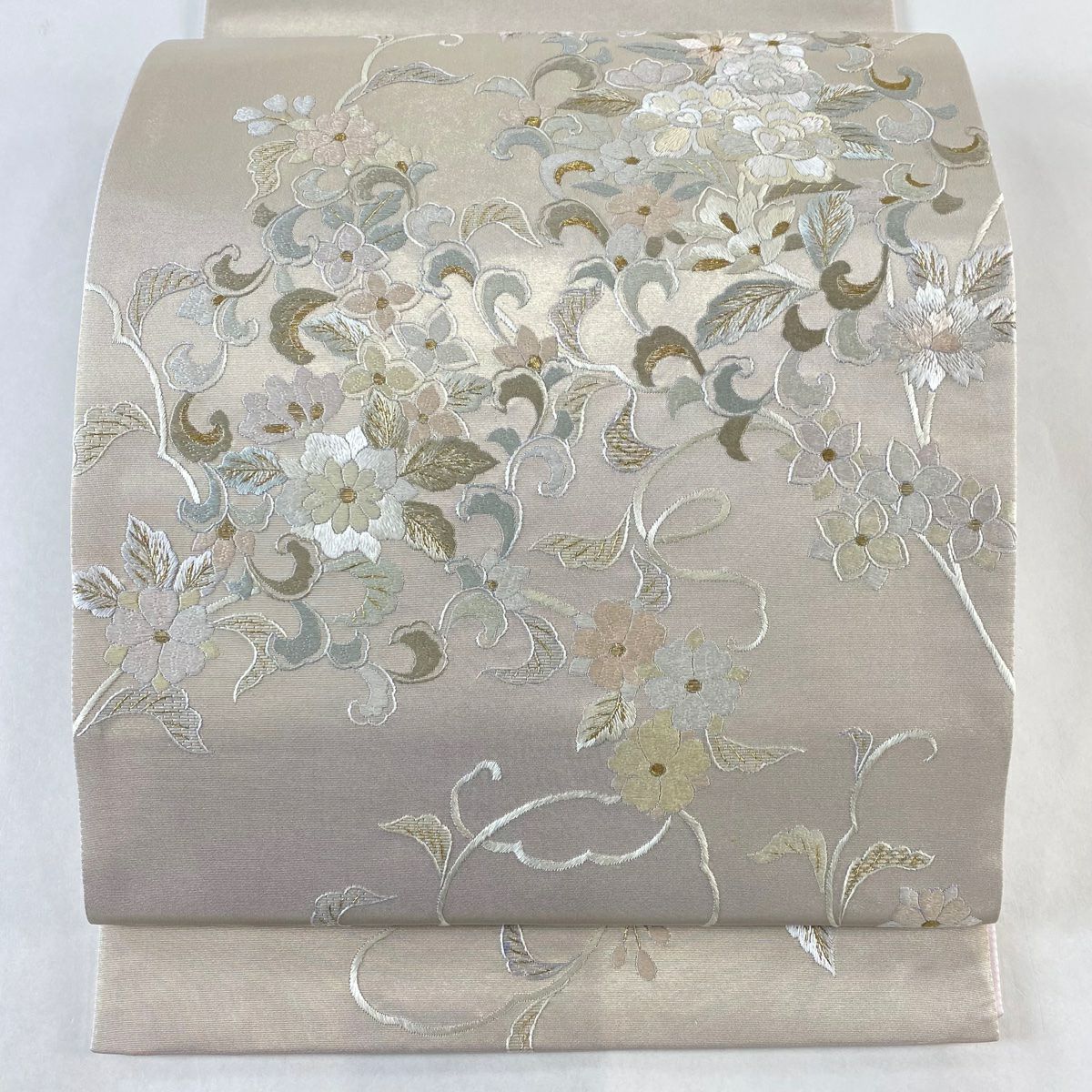 袋帯 美品 逸品 長嶋成織物 落款 瀞金錦 琳派名匠祥鶴図 金糸 箔