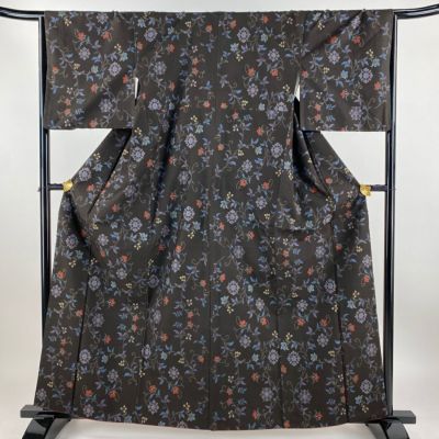 Sale!!新品未使用Sale!!正絹暈し紬袷着物＆選べる名古屋2点Set 276 正絹 紬 袷きもの（紬の着物 袷 絣柄 正絹 できる 名古屋帯