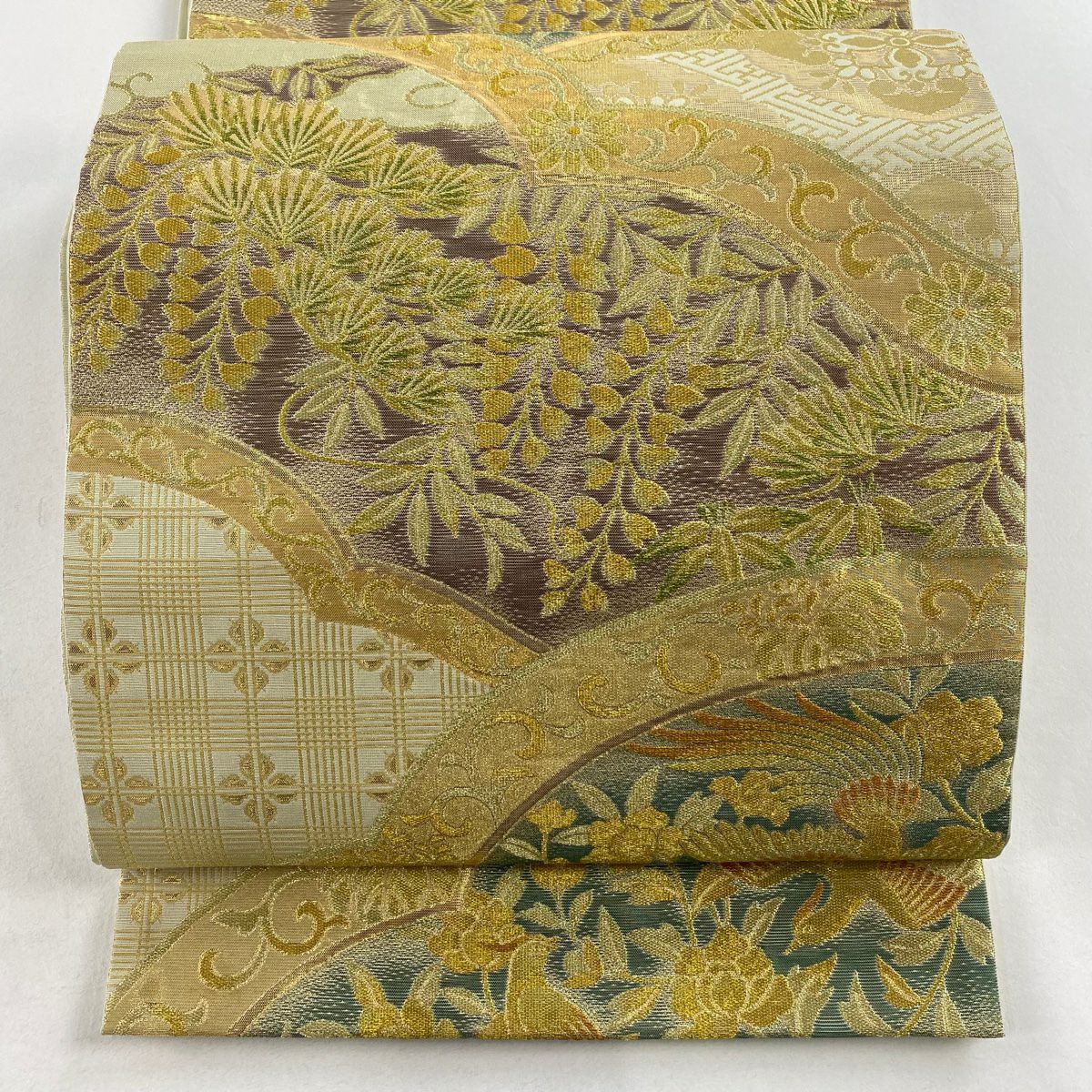 未使用　川島織物　三越謹製　正絹　六通　袋帯 未仕立て】【お仕立込み】【袋帯】【川島織物セルコン謹製】【本袋